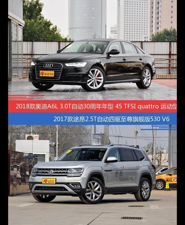 奥迪A6L和途昂价位相似却各有优势