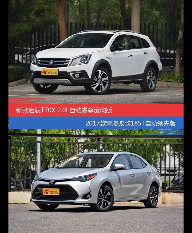 价格相同风格迥异 启辰T70X与雷凌选谁更适合