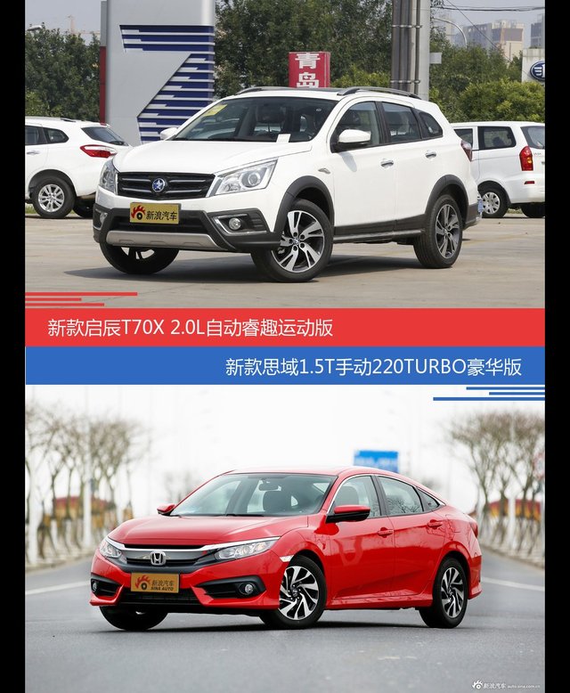 价格相同风格迥异 启辰T70X与思域选谁更适合