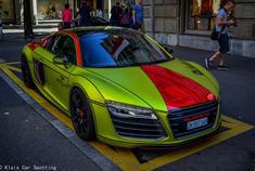 奥迪 R8 V10 Plus，点评下这身装扮如何？