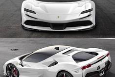 汽车美图大赏：法拉利SF90，五彩缤纷
