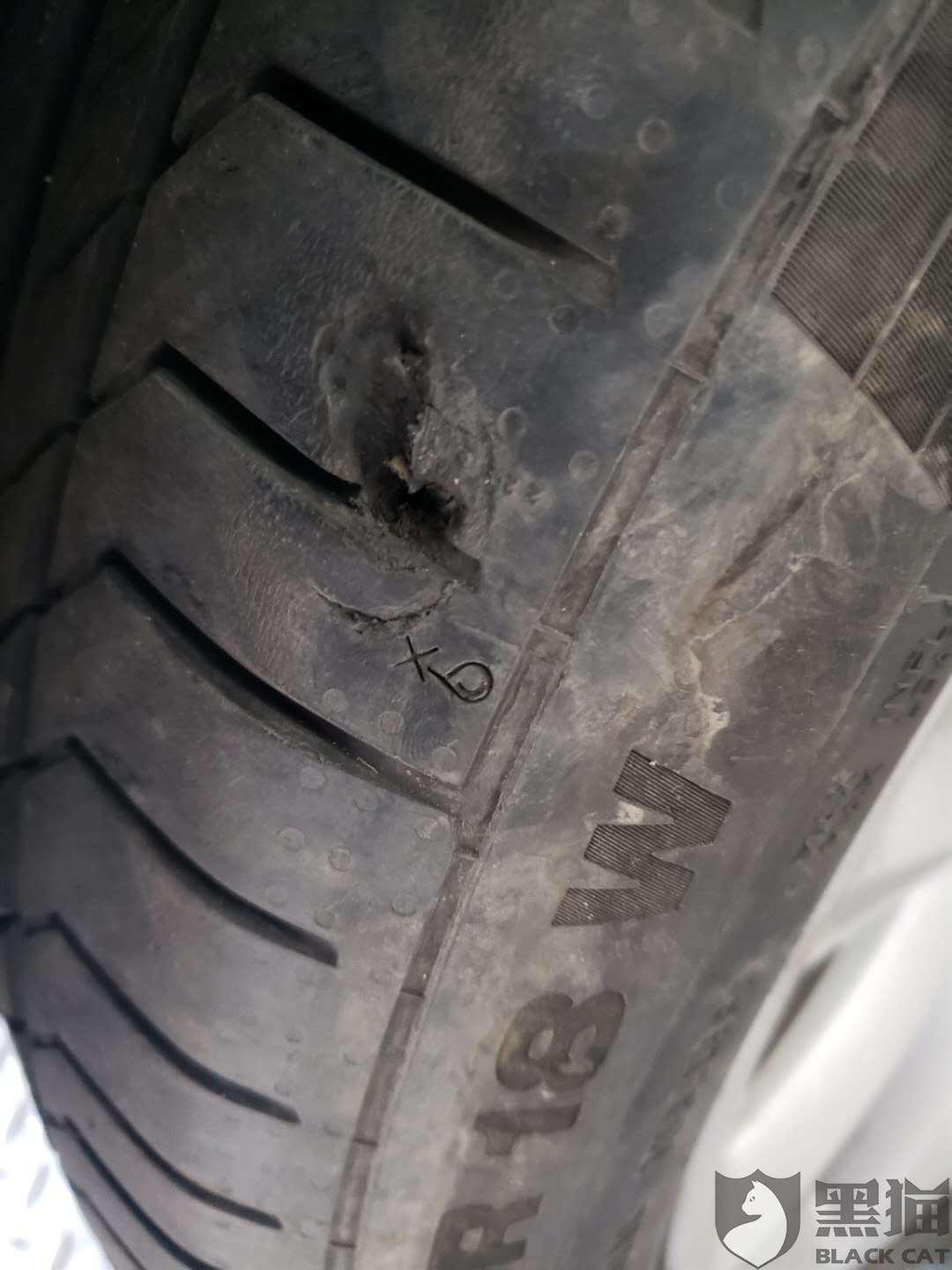 黑猫投诉:松原绿地宝仕宝马4s店修车把车胎修爆胎了.