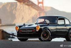 人帅开什么车都帅，本田S800 coupe