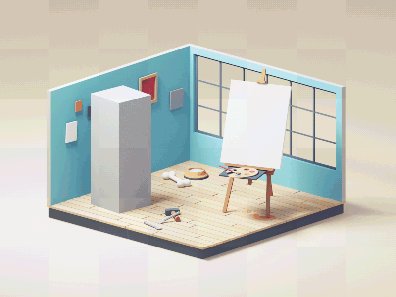 guillaume kurkdjian用c4d做的小动画,晚安