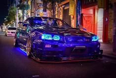 NISSAN GTR R34，一股浓浓的街头竞技风格。