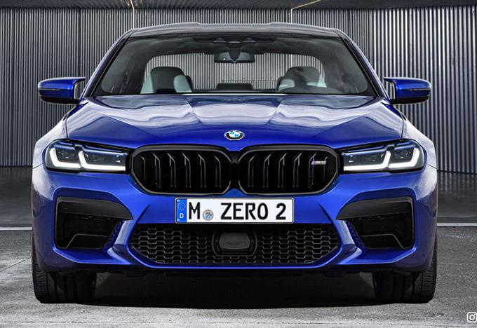 宝马新款M5预告图！换5系同款灯组/配置升级