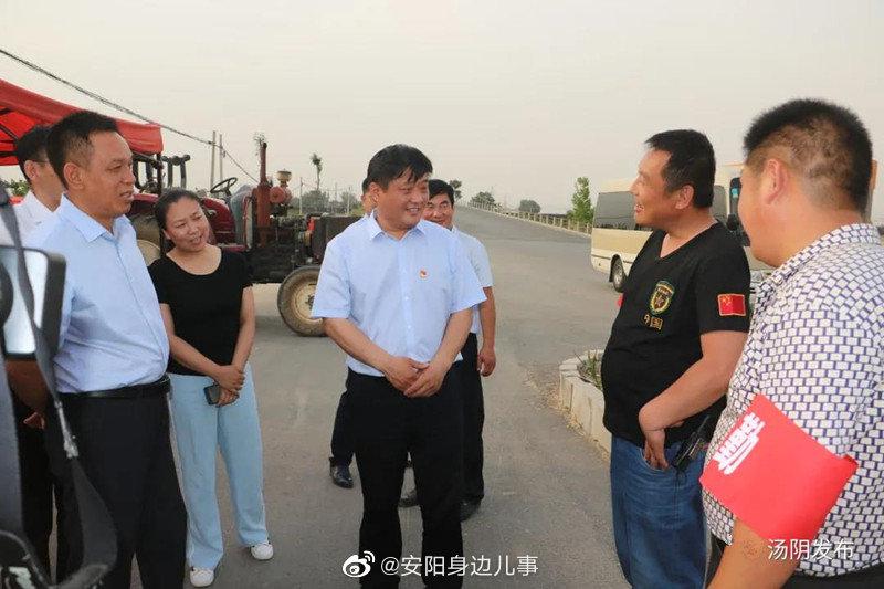 汤阴县委书记宋庆林调研脱贫攻坚和"三夏"生产工作
