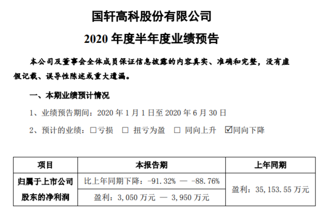 国轩高科上半年净利预降约九成 大众入股效应仍待显现