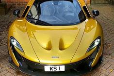 好看的汽车图片：黄色迈凯伦P1 MSO，太帅了