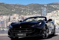 很喜欢黑色，对ta有一种很特别的感觉！ Ferrari Portofino