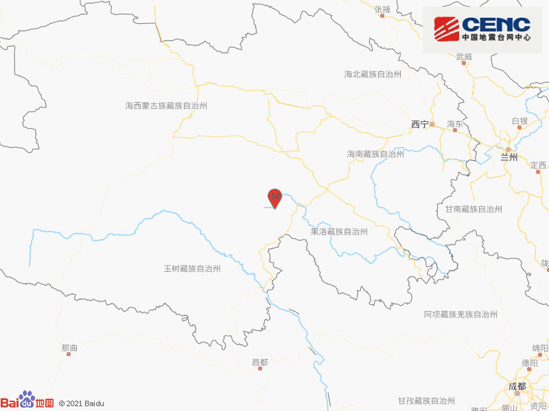 青海果洛州玛多县发生3.1级地震 震源深度8千米