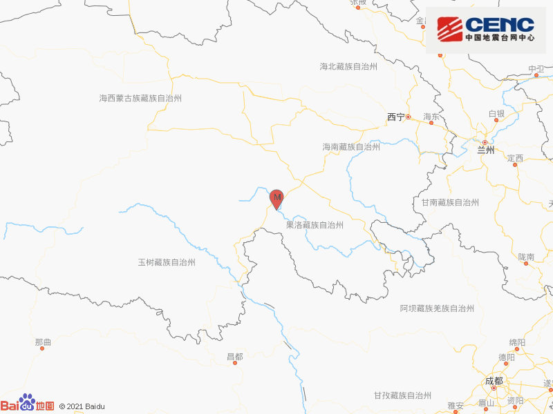 青海果洛州玛多县发生4.0级地震，震源深度10千米