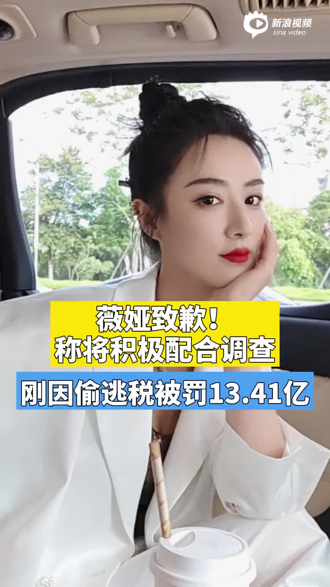 薇娅致歉！称将积极配合调查 刚因偷逃税被罚13.41亿