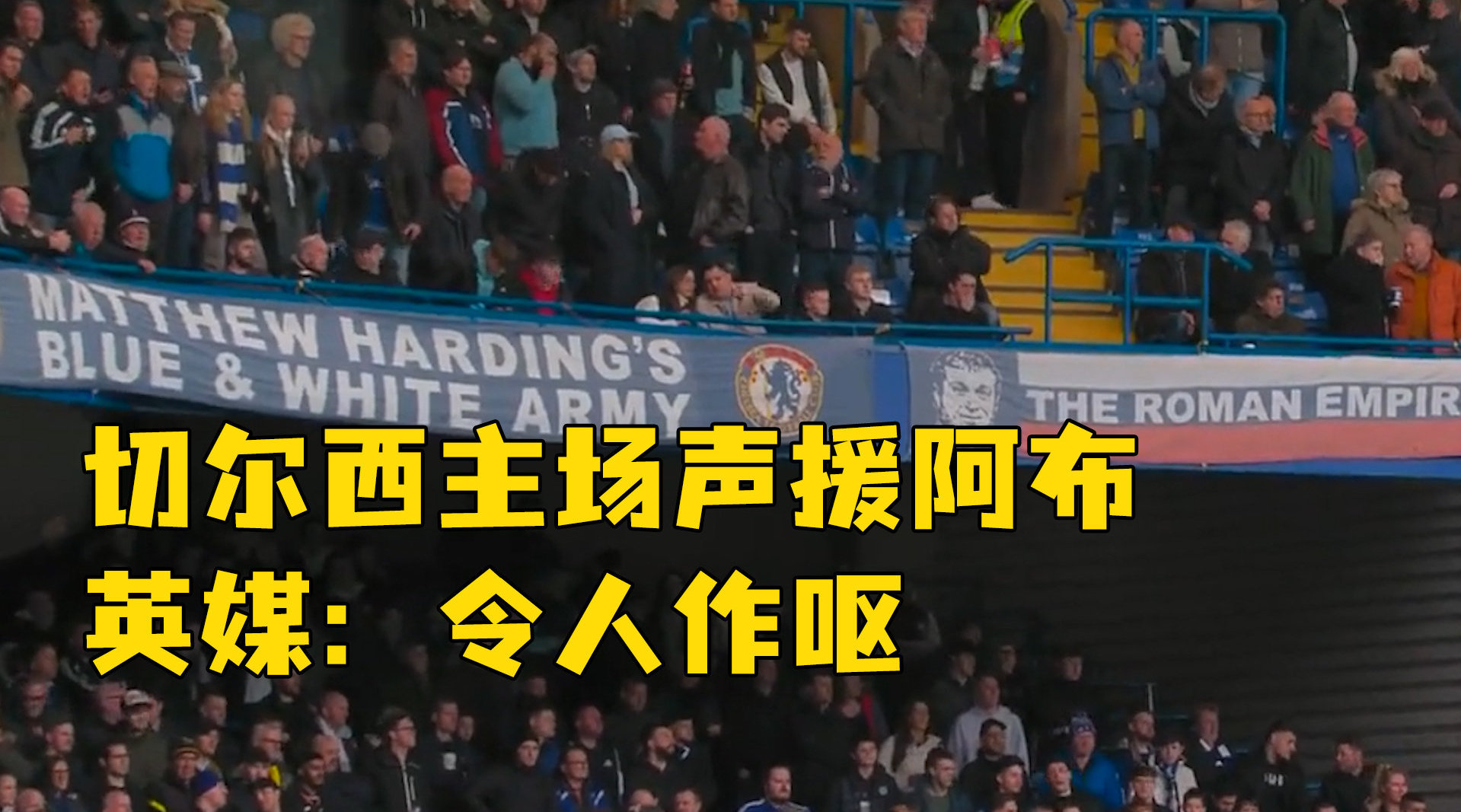 切尔西球迷主场声援阿布