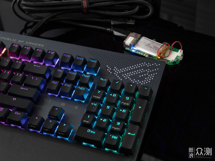 自制无线模块，完美化ROG耀光2幻机械键盘_新浪众测