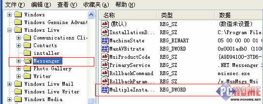 DWORD值:MultipleInstances