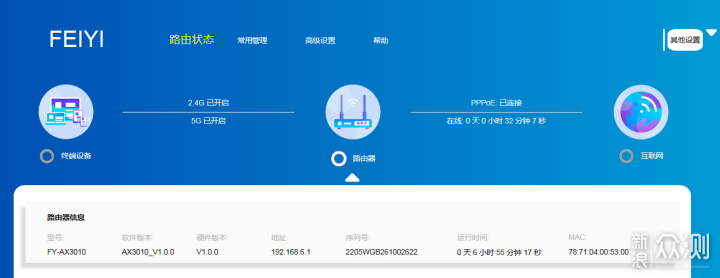 飞邑（FEIYI） AX3000 WiFi6 无线路由器_新浪众测