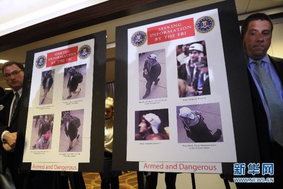 美国警方公布的波士顿爆炸案两名嫌犯图像 美国警方公布的波士顿爆炸案两名嫌犯图像