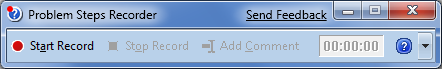 The Problem Steps Recorder provides an easy way for users to record a problem repro for later diagnosis.