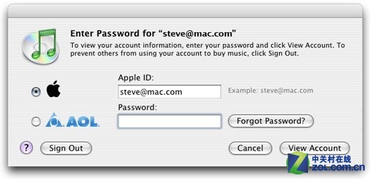 苹果4月起停止支持AOL账号登录iTunes 