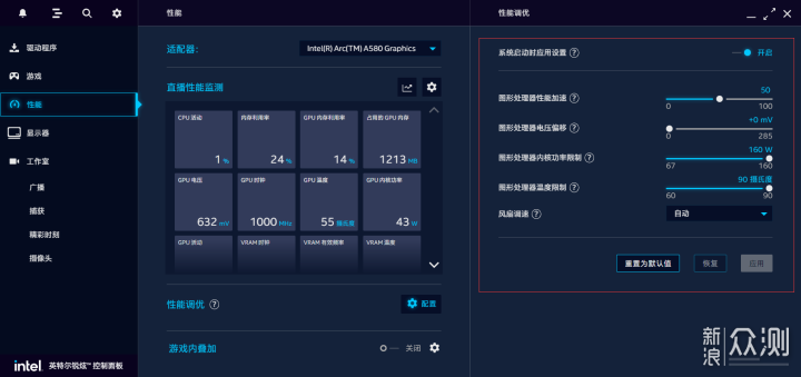 intel Arc A580 graphics card, a new choice in the thousand-yuan range_Sina Public Test