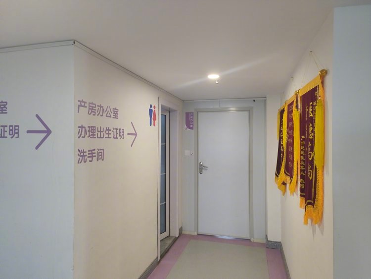 襄阳健桥医院出生证明在产房办公室办理。上游新闻记者 沈度 摄