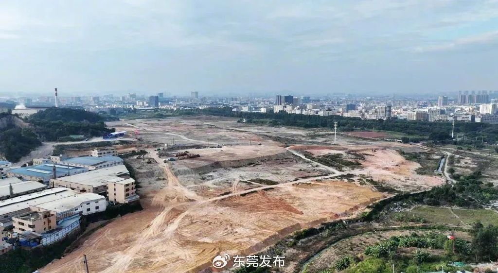 位于厚街的大面积产业用地(图源:厚街发布)