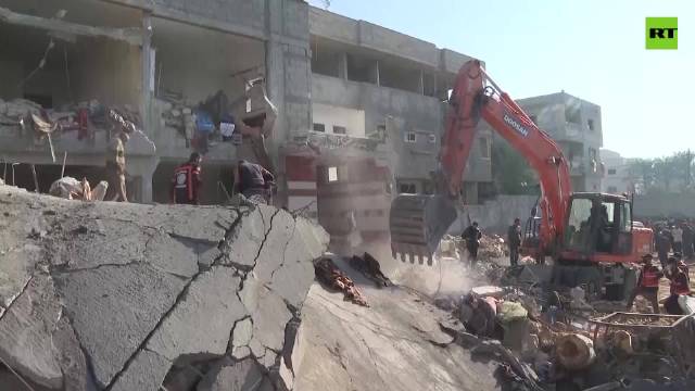 以军空袭加沙南部城市