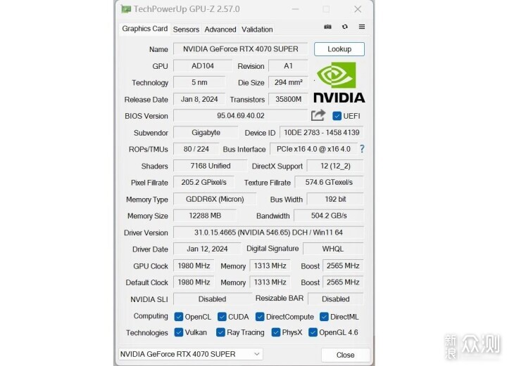 買了5千元的顯卡,入手技嘉雪鷹4070SUPER感受_新浪眾測