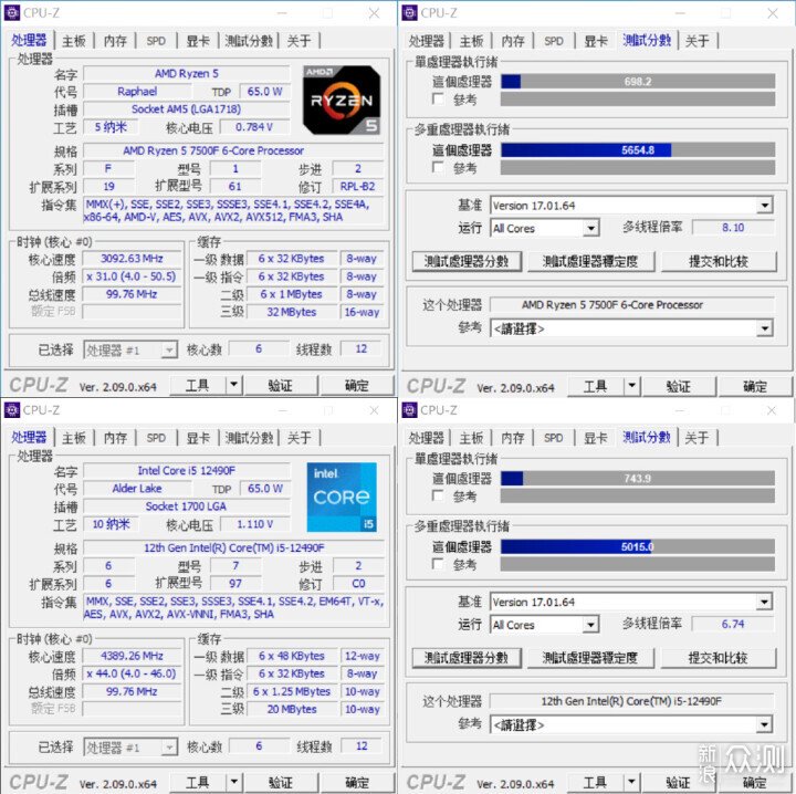 7500F VS 12490F,降價後誰才是千元性價比神U_新浪眾測