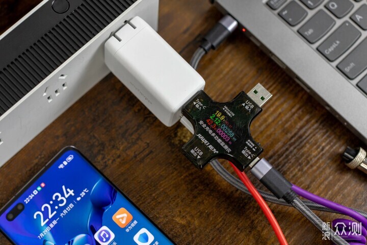 小身板充電快,聯想thinkplus GaN65W充電器_新浪眾測