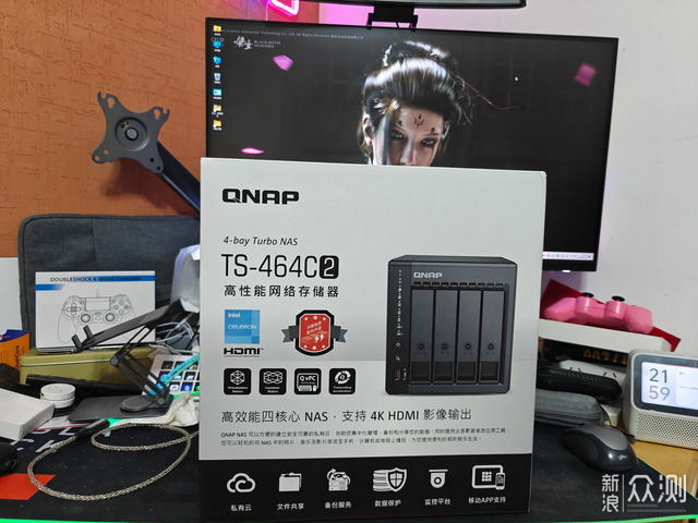 威聯通TS-464C2開箱攻略打造安全高效存儲中心_新浪眾測