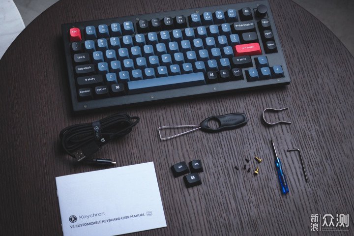 手感純粹，Keychron V1一把不一般的機械鍵盤_新浪眾測