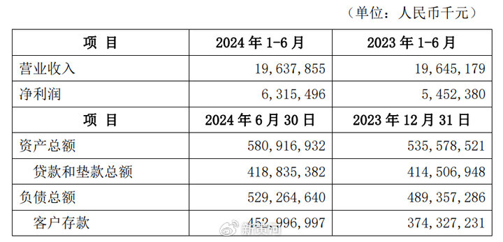 来源:微众银行2024半年报