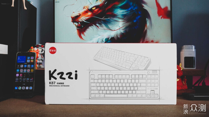 非凡質感，閃耀新生，珂芝K87“膠坨坨”鍵盤_新浪眾測