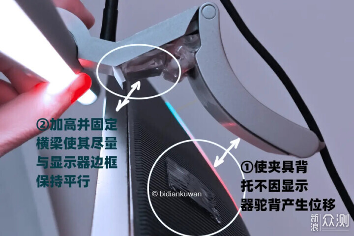 屏幕掛燈不適配？顯示器不兼容掛燈的駝背難題_新浪眾測