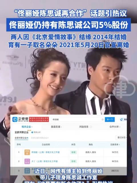 佟丽娅持有陈思诚公司5%股份