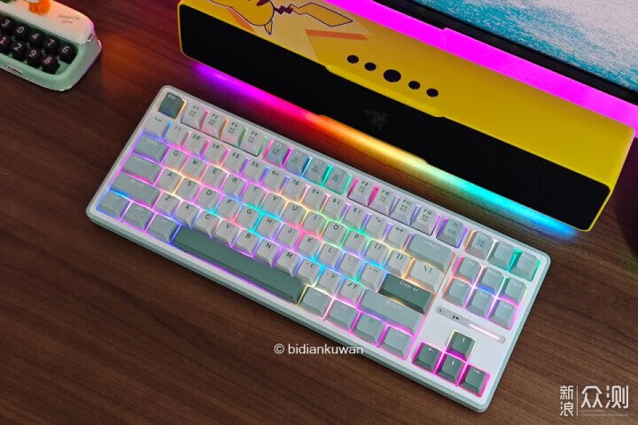 AI辦公全能外設RK R87Pro AI四模機械鍵盤實測_新浪眾測