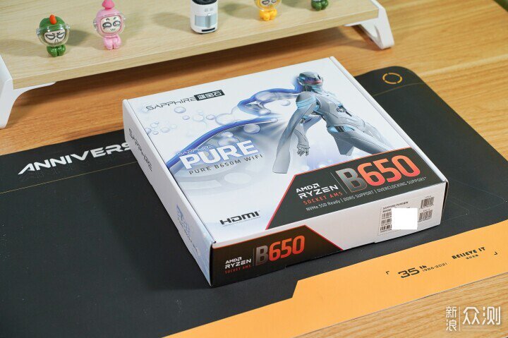 顏值高,首發評測藍寶石PURE極地B650M WIFI_新浪眾測
