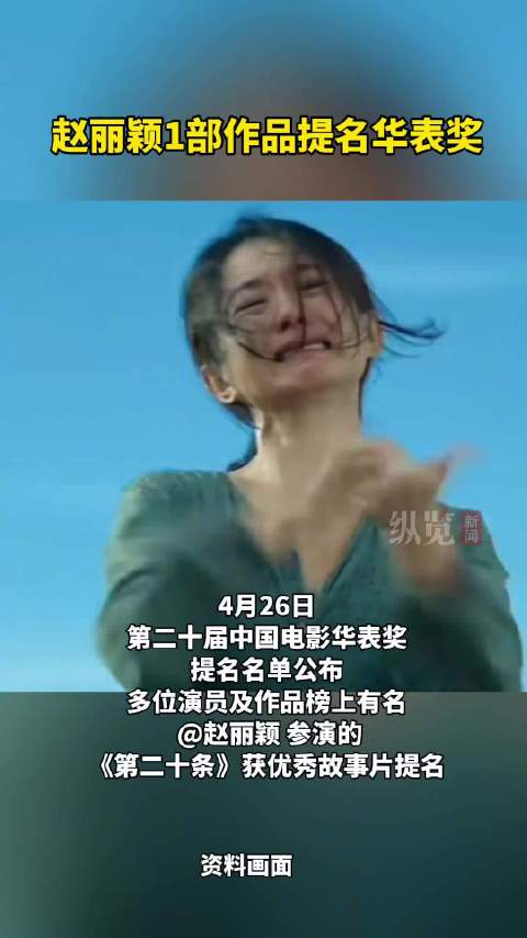 赵丽颖1部作品提名华表奖