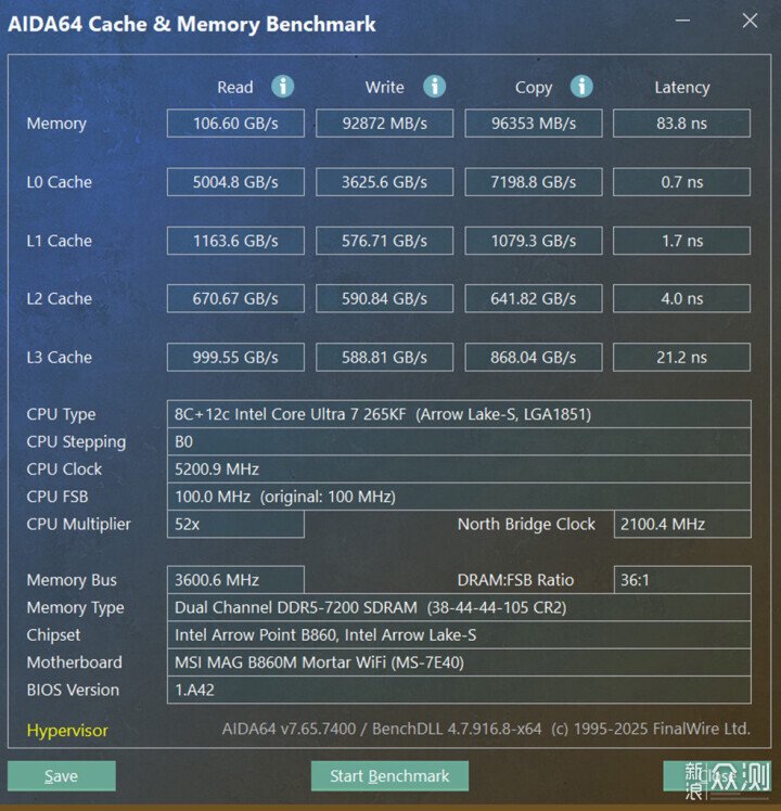 超頻內存,英特爾®酷睿™Ultra 7 265K處理器_新浪眾測