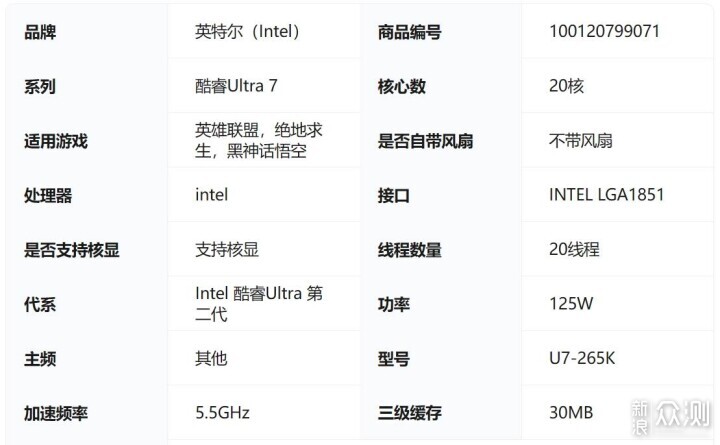 不足2000?降價到底的英特爾酷睿Ultra7 265K_新浪眾測