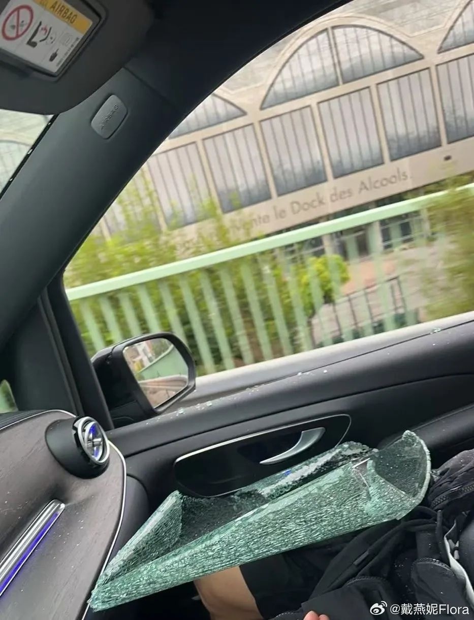 知名女演员称在巴黎遭遇破窗抢劫：黑衣人几秒钟敲碎玻璃抢包，化妆师腿被扎伤