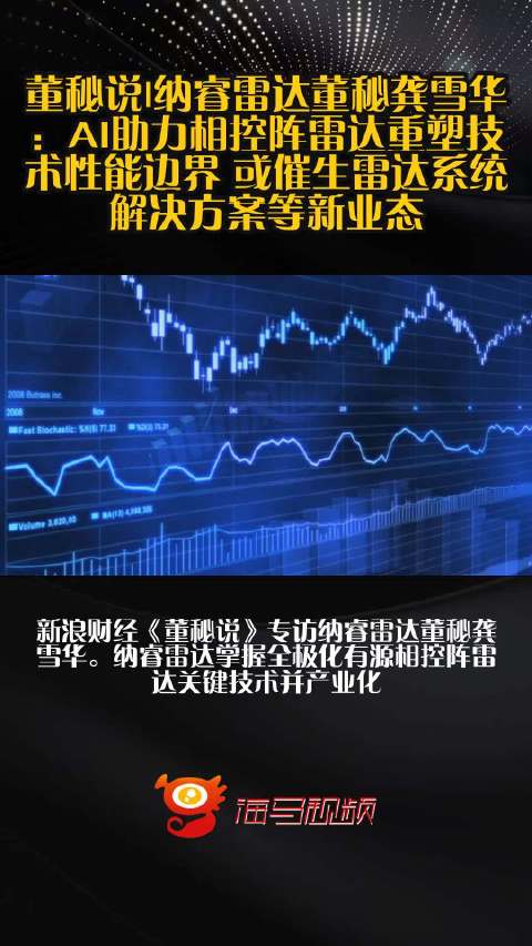 董秘说|纳睿雷达董秘龚雪华：AI助力相控阵雷达重塑技术性能边界 或催生雷达系统解决方案等新业态