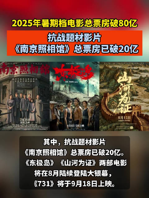 抗战题材影片《南京照相馆》总票房已破20亿