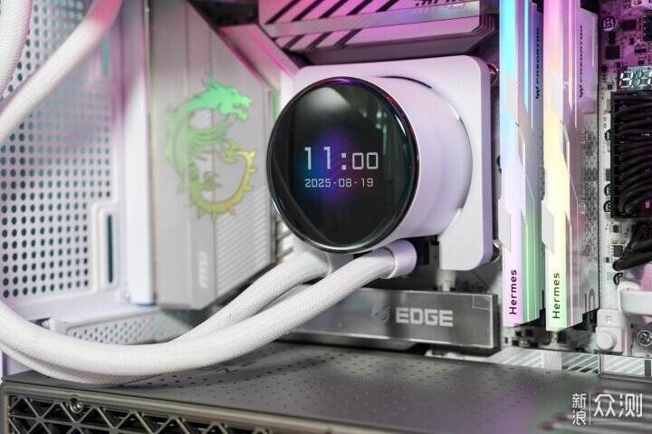 可以偷偷看B站的水冷散熱器,新品首發微星實測_新浪眾測