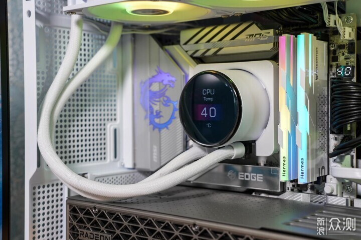 可以偷偷看B站的水冷散熱器,新品首發微星實測_新浪眾測