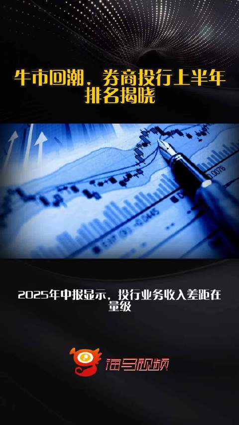 牛市回潮，券商投行上半年排名揭晓