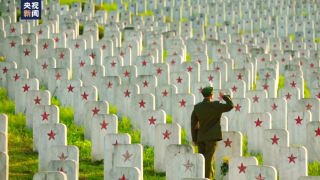 烈士陵园的细节写满敬意