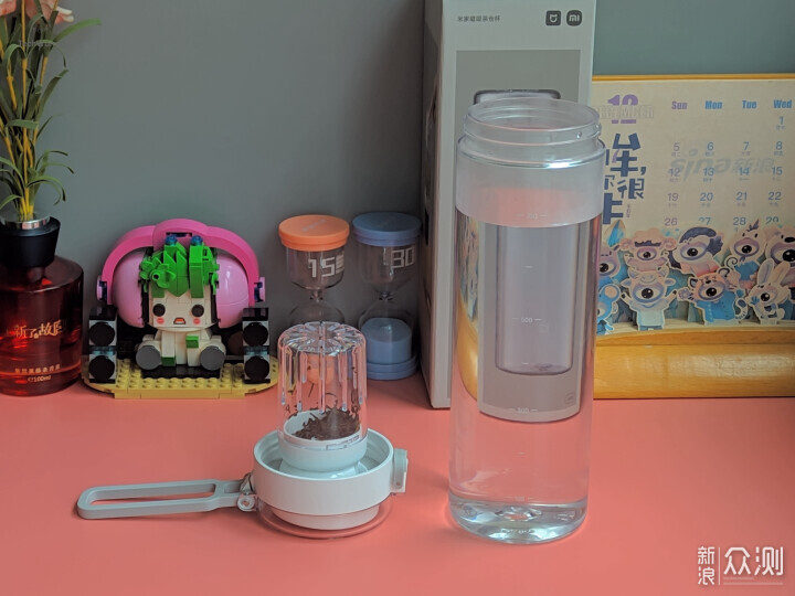 小米磁吸茶倉杯：獨立茶倉一按即泡隨時喝好茶_新浪眾測